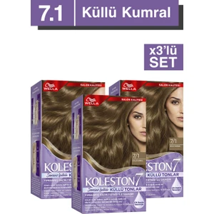 Supreme Kit Saç Boyası 7/1 Küllü Kumral X3'lü