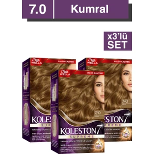 Supreme Kit Saç Boyası 7/0 Kumral X3'lü