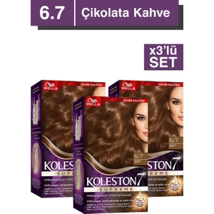Supreme Kit Saç Boyası 6/7 Çikolata Kahve X3'lü Set