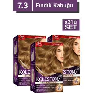 Supreme Kit Saç Boyası 7/3 Fındık Kabuğu *18 X3'lü Set