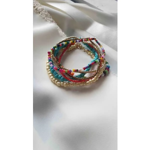 Selin Diamond 7 Adet Lastik Bileklik