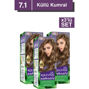 Naturals Saç Boyası 7/1 Küllü Kumral X3'lü Set