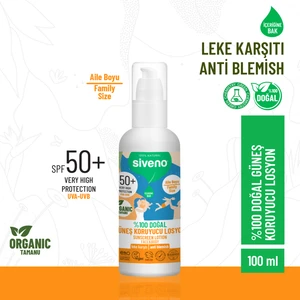 %100 Doğal ve Organik Tamanu Yağlı Güneş Losyonu Mineral Filtreli Tüm Aile Için 50 SPF 100 ml