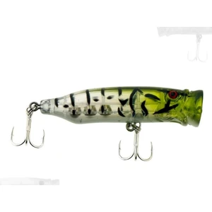 Salt Popper 70MM 9.5gr Su Üstü Maket Balık - 188 Green Back Clear