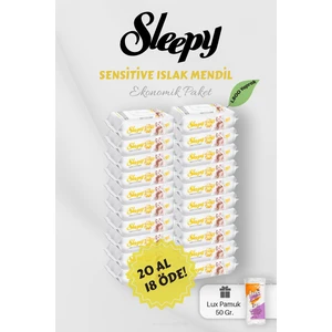 Sensitive 90' Lı Islak Mendil 20'li