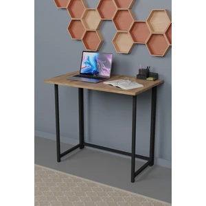 Furnature Design Katlanır Çalışma Masası 50X80 cm Bilgisayar Laptop Mutfak Katlanır Masa Atlantik Çam