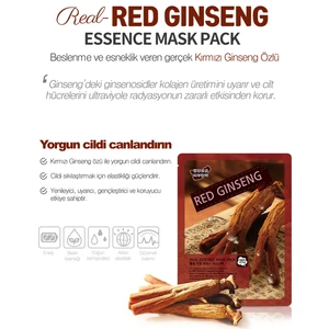 May Island 10'Lu Kore Giseng Özlü Kağıt Yüz Maskesi (Cilde Enerji Ve Eleastiklik Kazandırır)