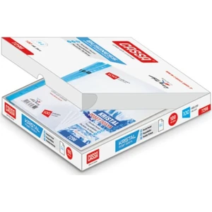 Kristal 100 Mikron Şeffaf Poşet Dosya 100'lü Paket