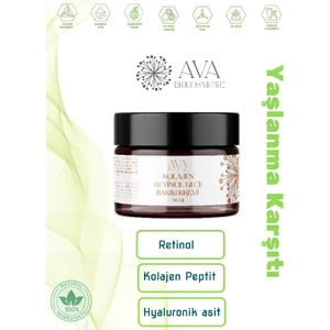 Ava Bio Cosmetics Retinol + Kolajen Peptit Doğal Gece Bakım Kremi