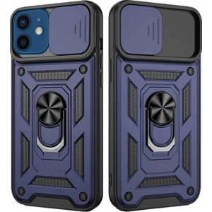 Smart Tech Apple iPhone 12 Mini Uyumlu Kızaklı Kamera Korumalı Tank Kılıf