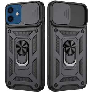 Smart Tech Apple iPhone 12 Mini Uyumlu Kızaklı Kamera Korumalı Tank Kılıf