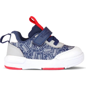 Ling Baskılı Erkek Bebek Lacivert Sneaker