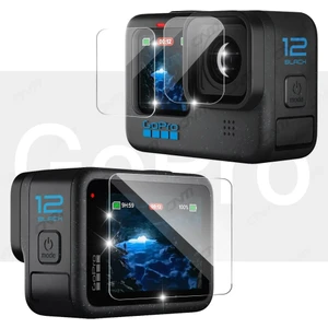 Gopro 12 Için Cam Ekran Koruyucu Ön Arka LCD Ekran Lens Koruyucu Kırılmaz Cam