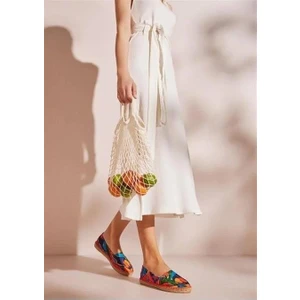 Su Espadril Artsy Yeşil Kadın Düz Espadril