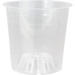 Orkide Yetiştirme Saksısı 12 Pot 0.75 Litre Şeffaf Plastik Üretim Saksı