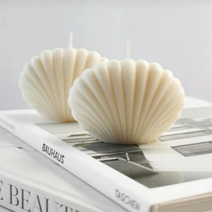 Miss Lina 2'li Büyük Boy Midye Kokulu Mum Dekoratif Çiçek Kokusu