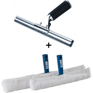 Mck Plus Cam Silme Aparatı ,Çekçek Metal 35CM, 2 Adet Mikrofiber Peluş ve Aparatı 35 cm .Temizlik Seti