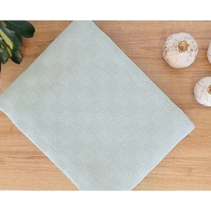 Vessino Home Pike Tek Kişilik %100 Pamuk Küçük Dama Desenli Yatak Örtüsü Otel Tipi Lüx Pike Takımı Beyaz