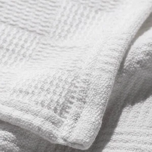 Vessino Home Pike Tek Kişilik %100 Pamuk Küçük Dama Desenli Yatak Örtüsü Otel Tipi Lüx Pike Takımı Beyaz