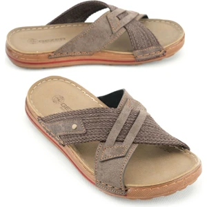 Yazlık Erkek Suni Deri Günlük Terlik