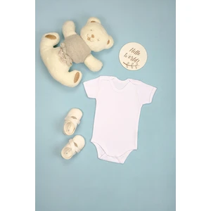 Bebe Tospik Pamuklu Rahat Kısa Kollu Çıtçıt Body Zıbın
