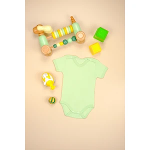 Bebe Tospik Pamuklu Rahat Kısa Kollu Çıtçıt Body Zıbın