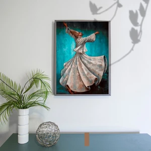 Lule Hobby Sayılarla Boyama Seti Semazen-3 40x50 cm