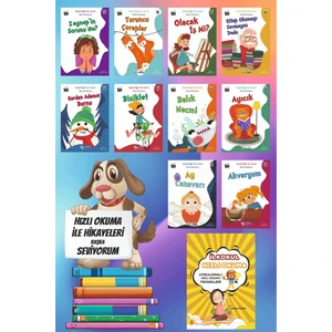 1.sınıf Neşeli Öyküler Serisi (10 Kitap)+Hızlı Okuma