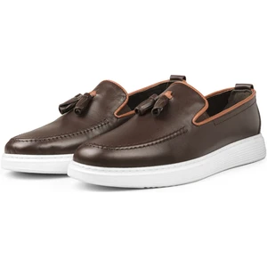 Fringe Hakiki Deri Erkek Günlük Ayakkabı, Loafer Ayakkabı, Hafif Ayakkabı, Yazlık Ayakkabı, Hafif Ayakkabı