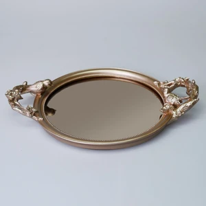 Velina Aynalı Tepsi Vizon