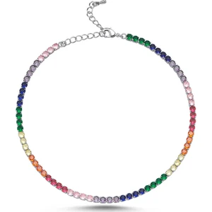 Merano Design 4mm Renkli Su Yolu Choker