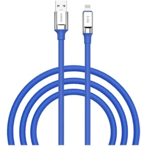 3.4A Lightning Şarj ve Data Kablosu Mavi Sc-64