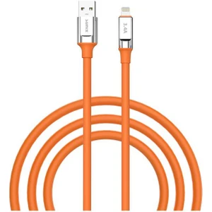 3.4A Lightning Şarj ve Data Kablosu Turuncu Sc-64