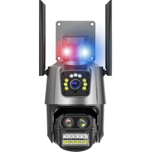 Yoosee Ys-18 Çift Kameralı Polis Çakarlı 6mp Ultra Hd Kablosuz Wifi Ir Güvenlik Kamerası