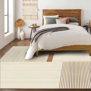 Fera Halı Kadife Dijital Baskı Yıkanabilir Salon Halısı Mutfak Dekarasyon Halısı