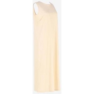 Dua' İs Kolsuz Uzun Elbise Astarı Bej