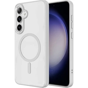 Case 4u Galaxy S24 Plus Kılıf Magsafe Şarj Özellikli Krom Magsafe Silikon Kapak Gri