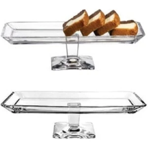 2'li Nude Ayaklı Baton Servis Tabağı/sunum Tabağı