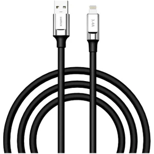 3.4A Lightning Şarj ve Data Kablosu Siyah Sc-64
