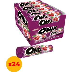 Onix Salsa Vişneli Sert Şeker 22,4 gr x 24 Adet Kutulu