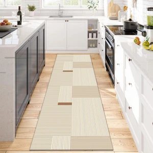 Fera Halı Kadife Dijital Baskı Yıkanabilir Salon Halısı Mutfak Dekarasyon Halısı