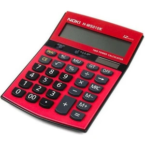 H-MS010 Kırmızı Hesap Makinesi 12 Haneli