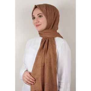 Bambu Kraşlı Şal 2724-128 Sütlü Kahve