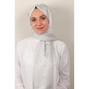 Armine Jakar Ipeksi Şal 3107-13 Gümüş