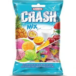 Crash Mix Sütlü Krema Sert Dolgulu Karışık Şeker 1 kg Poşet