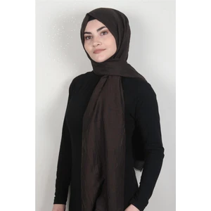 Bambu Kraşlı Şal 2724-13 Acı Kahve