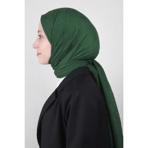 Bambu Kraşlı Şal 2724-80 Zümrüt