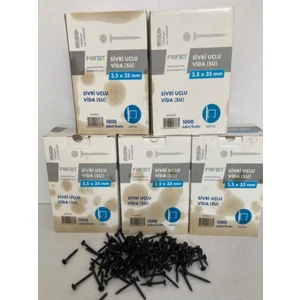 Sivri Uçlu Alçıpan Vidası (Vidalama Ucu Hediyeli) 3,5X35 mm 1 Kutu 1000ADET