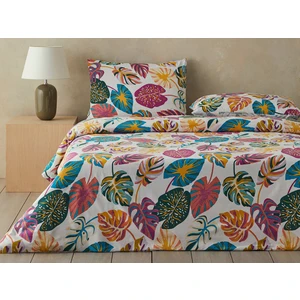 English Home Leaf Jungle Çift Kişilik Nevresim Seti 200 x 220 cm Fuşya