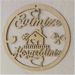 Altınel Lazer Cnc Hoşgeldiniz Kapı Süsü